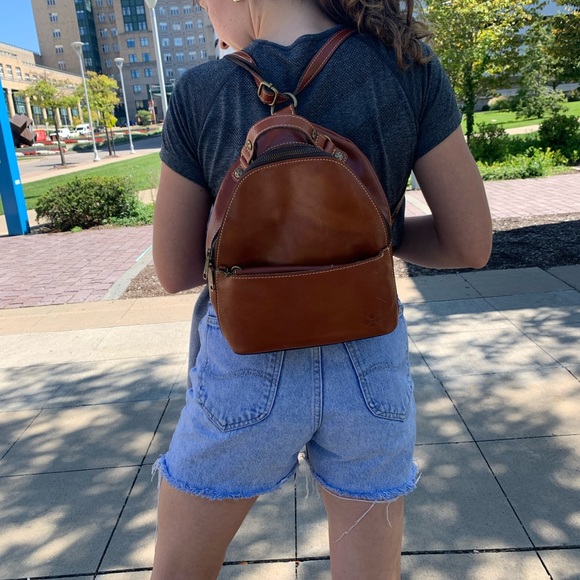 Patricia Nash convertible leather backpack - Picture 3 of 16